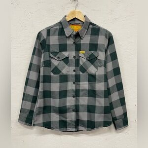 Dixxon x Beeline Limited Edition Flannel, Size S, Green and Gray